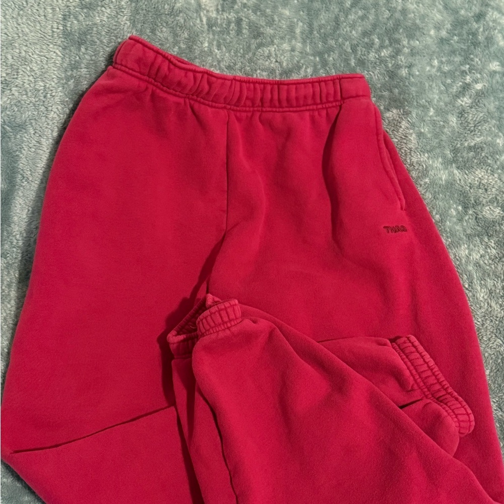 TNA pink Sweatpants Relaxed Fit Joggers
